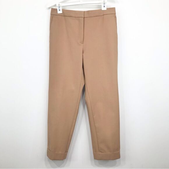 Ann Taylor EVA Tan Curvy Fit Classic Cuffed Ankle Pants - Picture 5 of 16